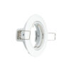 Aro redondo orientable para bombilla LED GU10 blanco