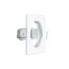 Aro cuadrado fijo para bombilla LED GU10 blanco
