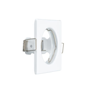 Aro cuadrado fijo para bombilla LED GU10 blanco