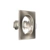 Aro cuadrado fijo PRIME para bombilla LED GU10 niquel