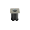 Foco LED de Suelo Portalámparas Cuadrado GU10 IP65 Acero