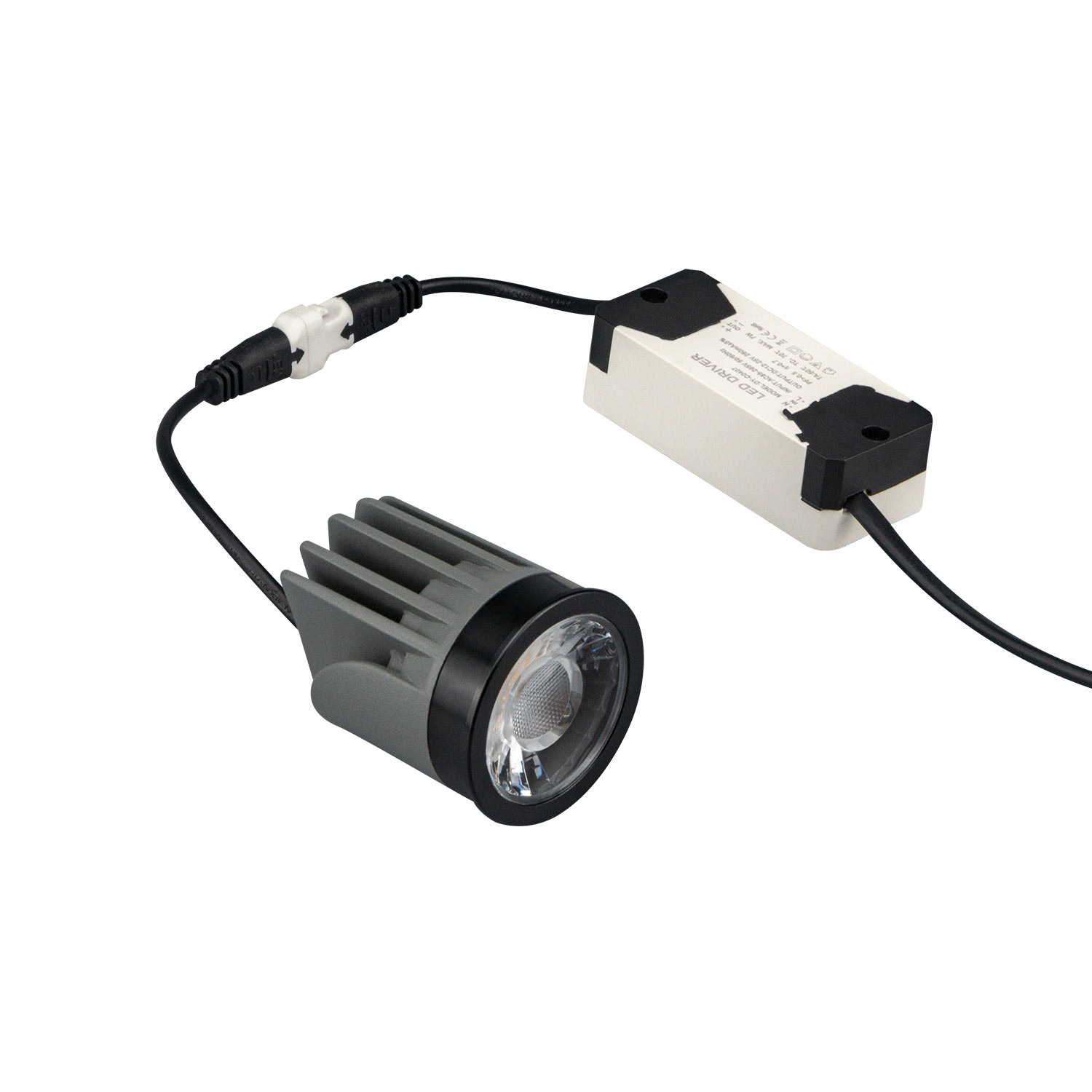 Módulo LED empotrable CRI 80+ para marco downlight gris
