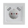 Enchufe Empotrable Tipo F Schuko Con Doble Usb