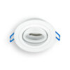 Aro redondo orientable PRIME para bombilla LED GU10 blanco