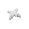 Conector X Electrificado Carril Trifásico Blanco