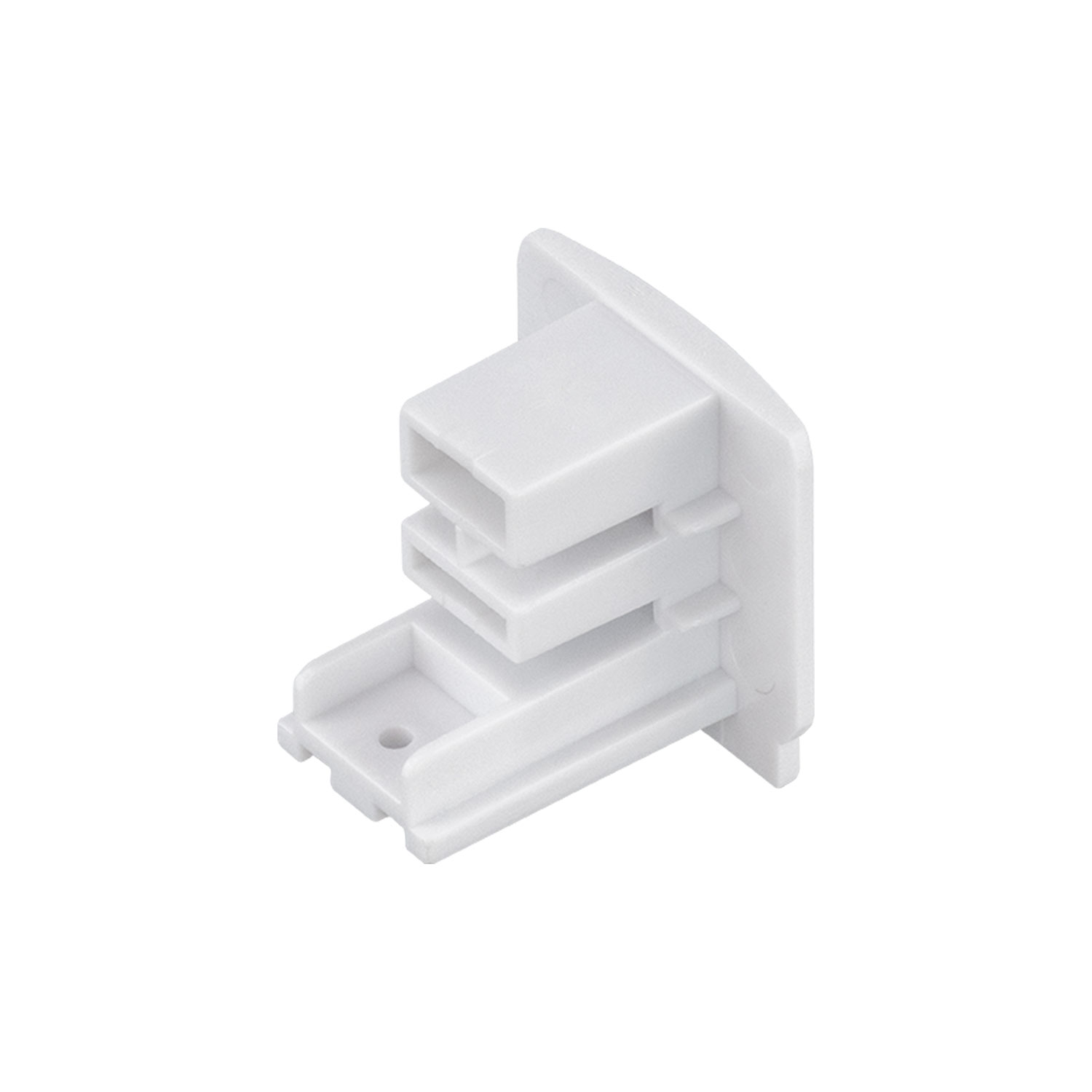 Tapa Final de Carril Trifásico Blanco