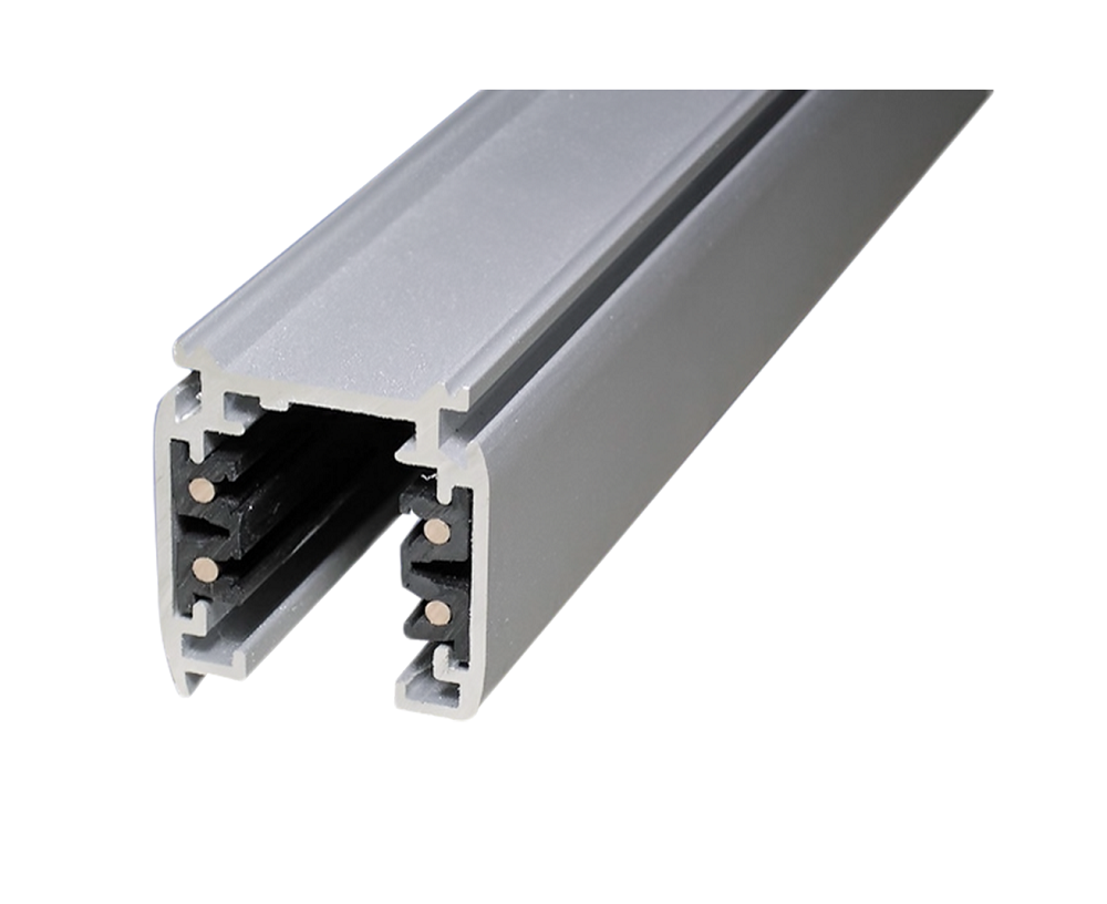 Carril Electrificado 1 Metro Trifásico Blanco