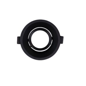Portalámparas GU10 Empotrable Orientable Ø90 Negro