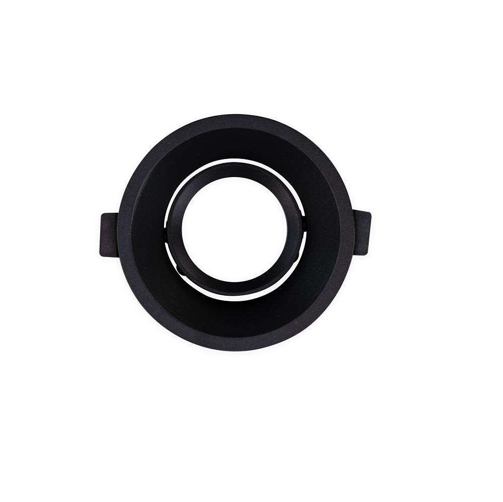 Portalámparas GU10 Empotrable Orientable Ø90 Negro