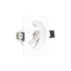 Aro orientable cuadrado para GU10 o modulo fuente LED blanco