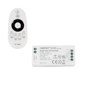 Controlador Regulador Monocolor 12/24V DC + Mando RF 4 Zonas MiBoxer