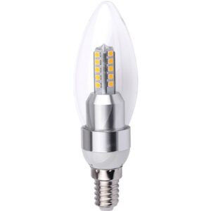 BOMBILLA VELA PETRINA 4W ACABADO PLATA