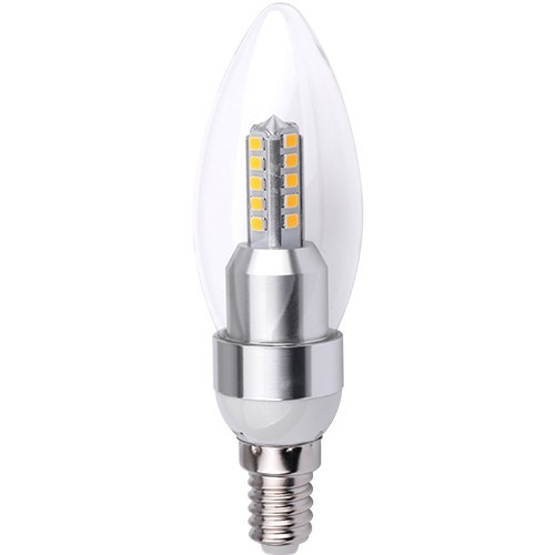 BOMBILLA VELA PETRINA 4W ACABADO PLATA