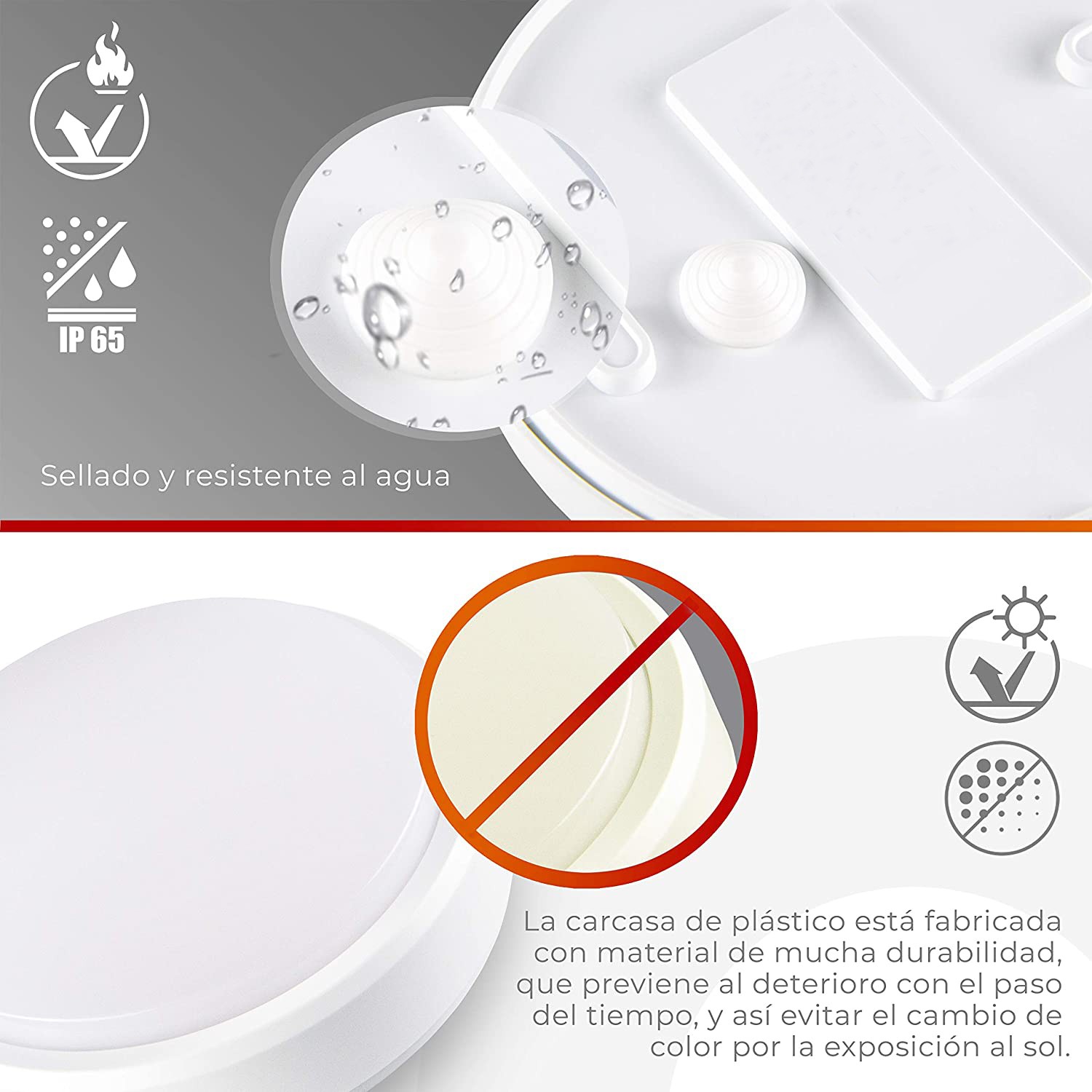 BORNWIN® Plafón superficie LED con Sensor de movimientos 16W IP20 Neutro 4000K BORNWIN® Plafón superficie LED con Sensor de movimientos 16W IP20 Neutro 4000K