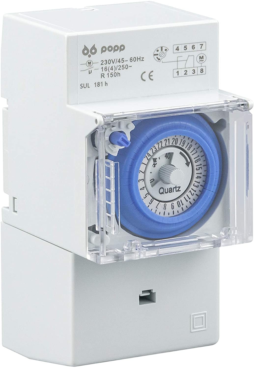 Electric temporizador reloj analogico SUL-181H 230 V 45 – 60 Hz 24 horas 35 mm DIN Rail Electric temporizador reloj analogico SUL-181H 230 V 45 – 60 Hz 24 horas 35 mm DIN Rail