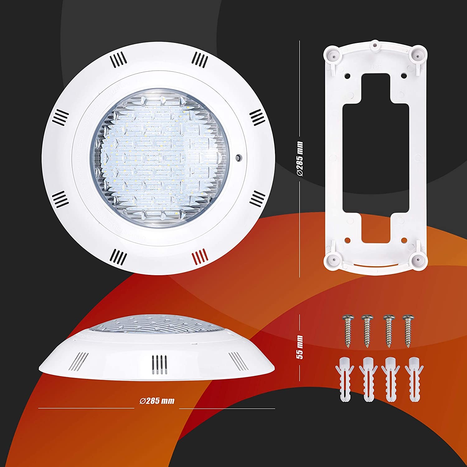 BORNWIN® Plafón superficie LED con Sensor de movimientos 16W IP20 Neutro 4000K