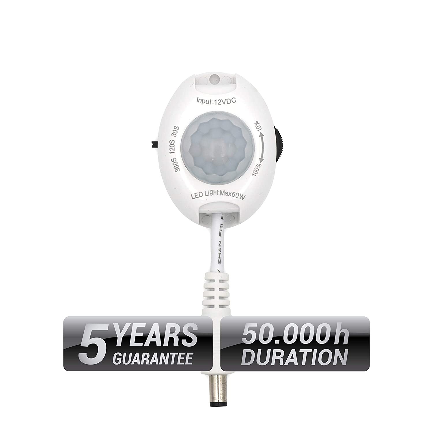 Forma Redonda Automática de Infrarrojos Detector de Movimiento Sensor de Interruptor para Tira LED con Control de Luz(SM-10) Forma Redonda Automática de Infrarrojos Detector de Movimiento Sensor de Interruptor para Tira LED con Control de Luz(SM-10)