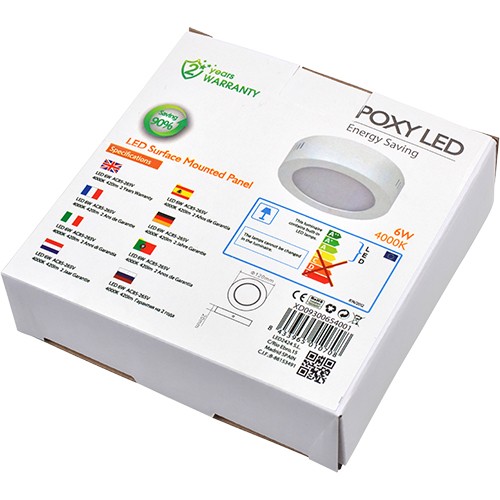 Downlight Led Superficie 30W IP20 Blanco Redondo 6500K Downlight Led Superficie 30W IP20 Blanco Redondo 6500K