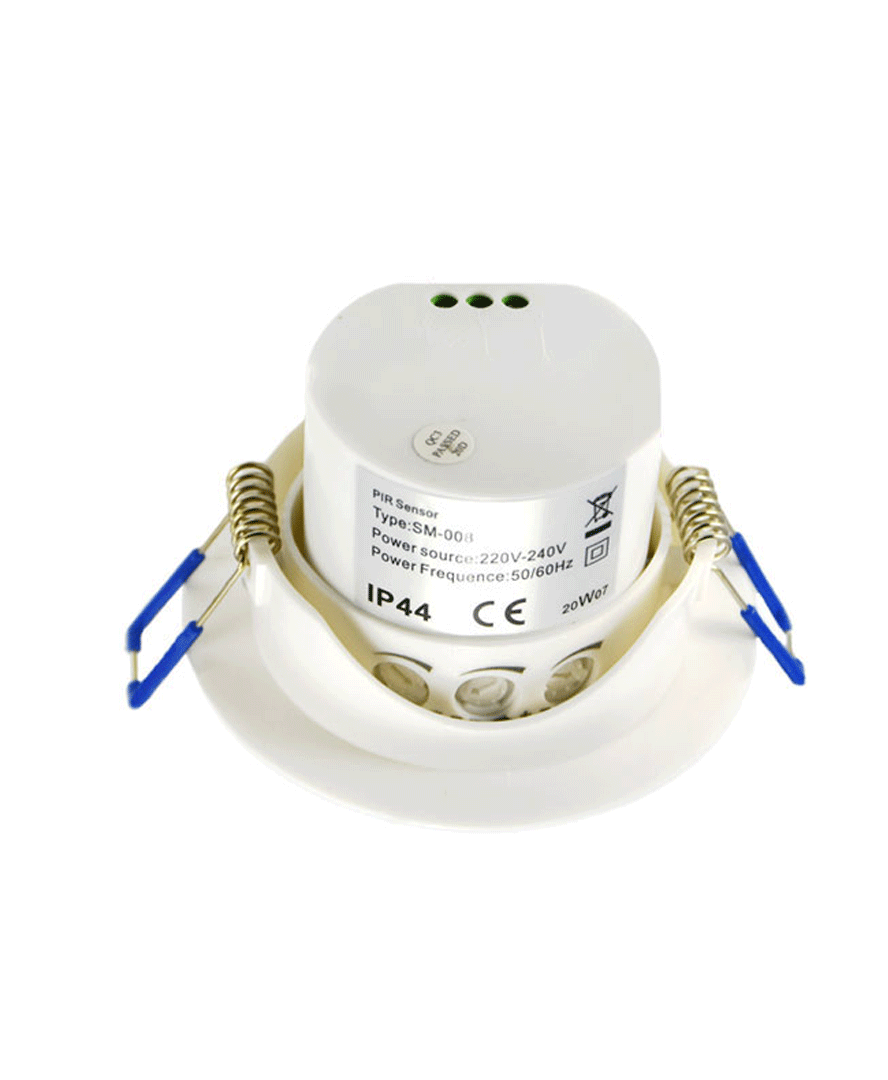 SENSOR DE MOVIMIENTO INFRARROJOS 360º IP20 6 METROS TECHO EXTRAPLANO