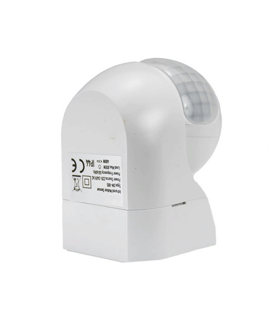 Sensor de Movimiento Infrarrojos 180º IP44 12M Superficie Sensor de Movimiento Infrarrojos 180º IP44 12M Superficie