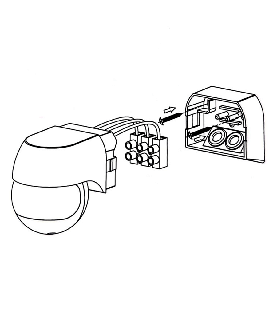 Sensor de Movimiento Infrarrojos 180º IP44 12M Superficie Sensor de Movimiento Infrarrojos 180º IP44 12M Superficie