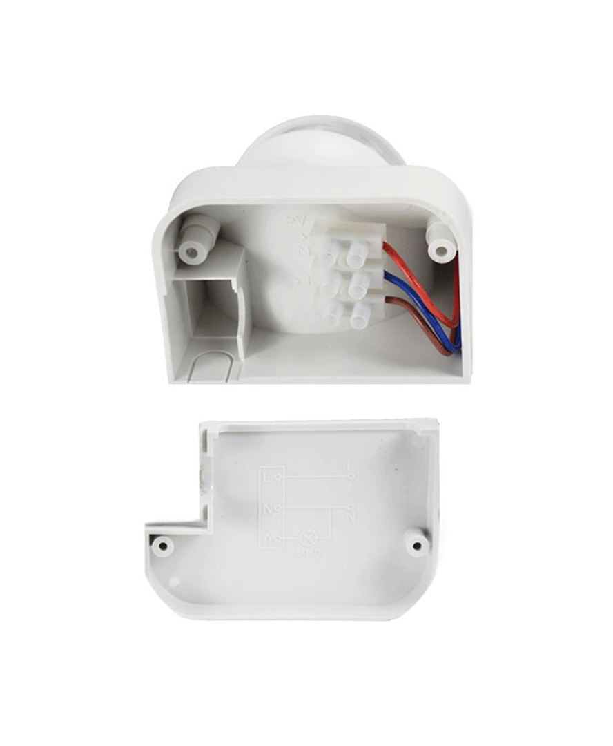 Sensor de Movimiento Infrarrojos 180º IP44 12M Superficie Sensor de Movimiento Infrarrojos 180º IP44 12M Superficie