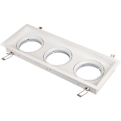 Porta Lámparas Empotrable AR111 160x460 Triple