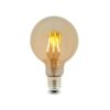 Bombilla Led Filamento E27 G95 6W ámbar