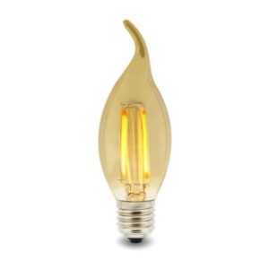 Bombilla Led Filamento E14 C35 Punta 4W ámbar