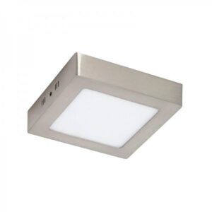 Panel de Superficie Serie Slim Niquel Cuadrado 12W