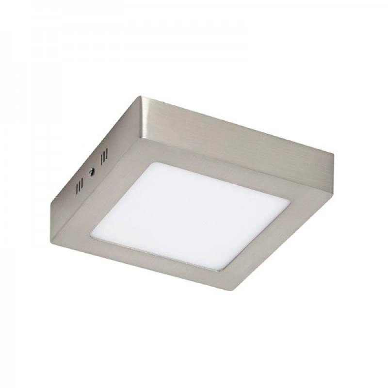 Panel de Superficie Serie Slim Niquel Cuadrado 12W