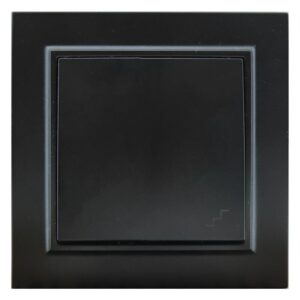 Interruptor Pulsador Timbre Negro 84*84*40mm BP06B