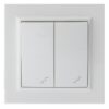 Interruptor Doble Conmutado Blanco 84*84*40 BP05W