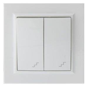 Interruptor Doble Conmutado Blanco 84*84*40 BP05W